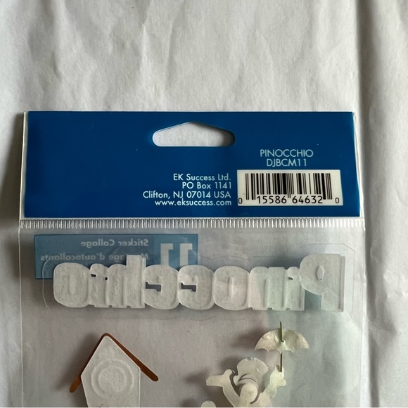 NWT EK Success Disney Pinocchio Dimensional Sticker Set - Picture 6 of 6
